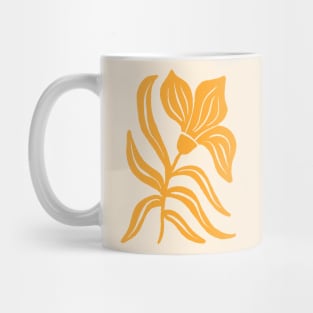 Yellow Stylized Tulip Mug